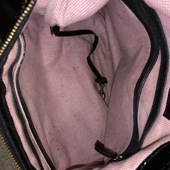 Dooney and Bourke black patent leather hobo - Picture 7 of 7